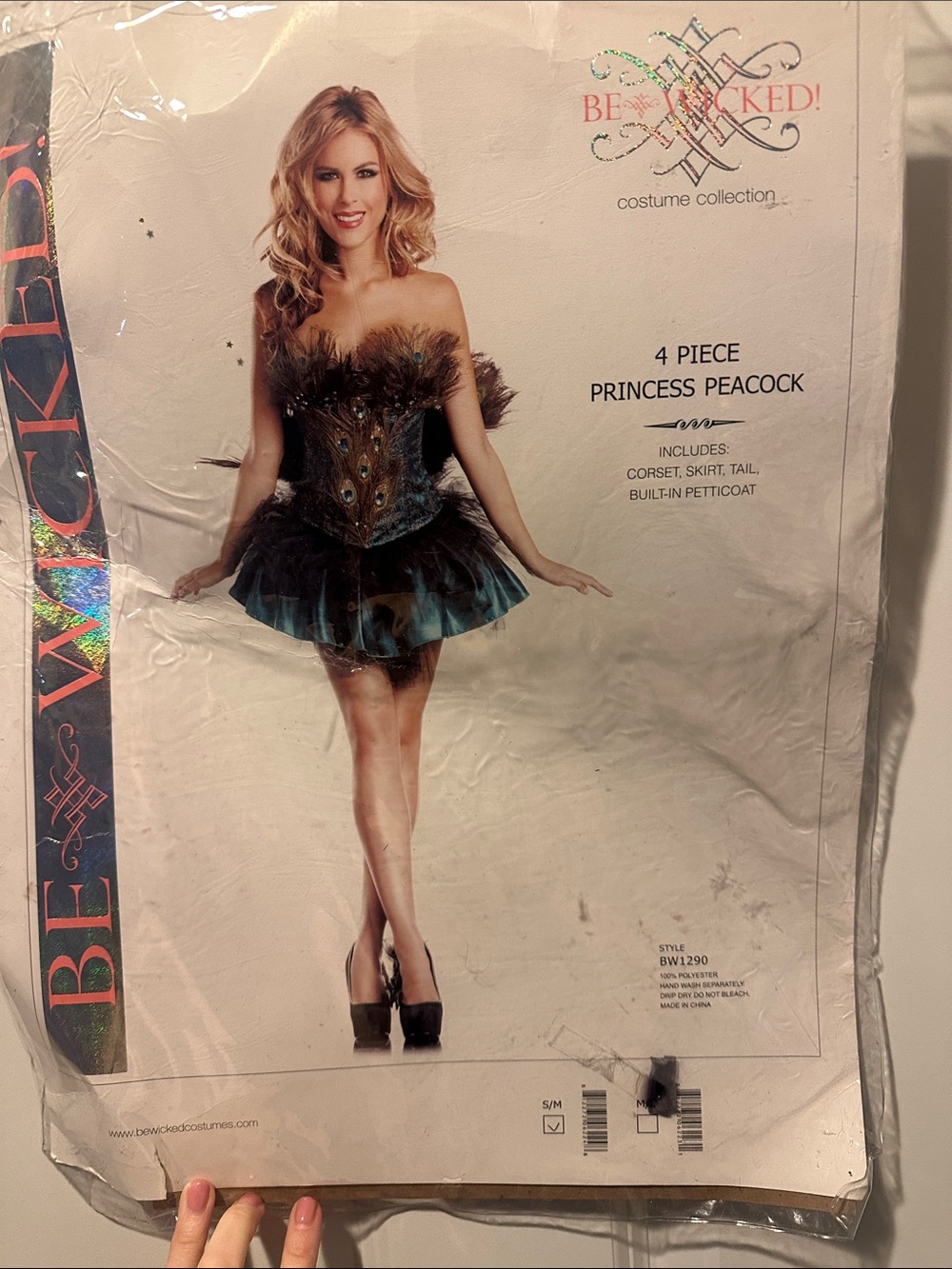 Be Wicked! Princess Peacock Women's Costume in Teal & Black